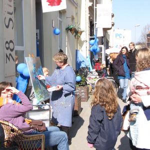 März 2011: Blütenfest auf der Deisterstraße und in Linden-Mitte "Das Blaue Wunder"