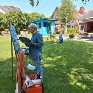 Malen in Varel im Lind-Yard